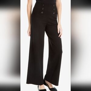 Max Studio High Waisted Sailor Wide-Leg Pants